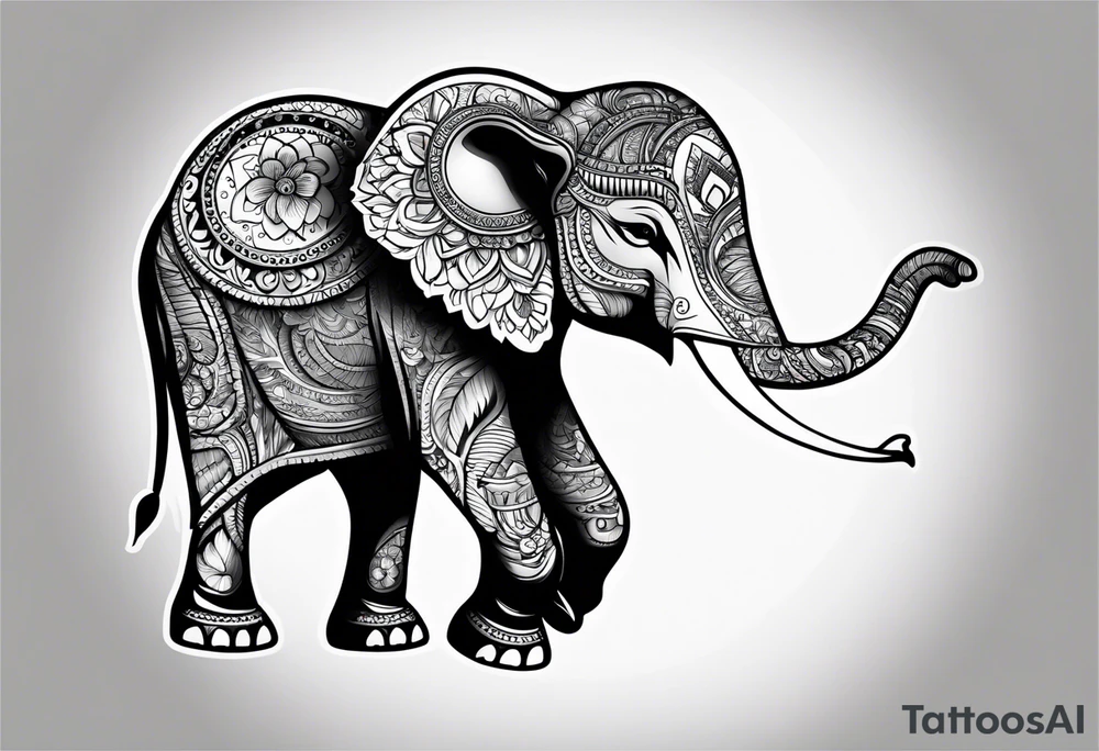 Elephant with attitude tattoo idea