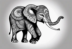 Elephant with attitude tattoo idea