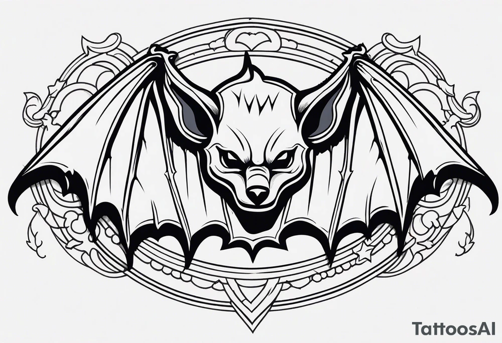 bat american traditional tattoo tattoo idea