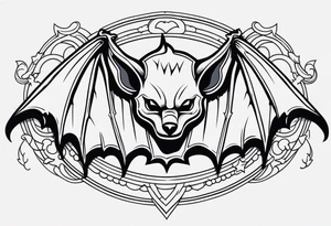 bat american traditional tattoo tattoo idea