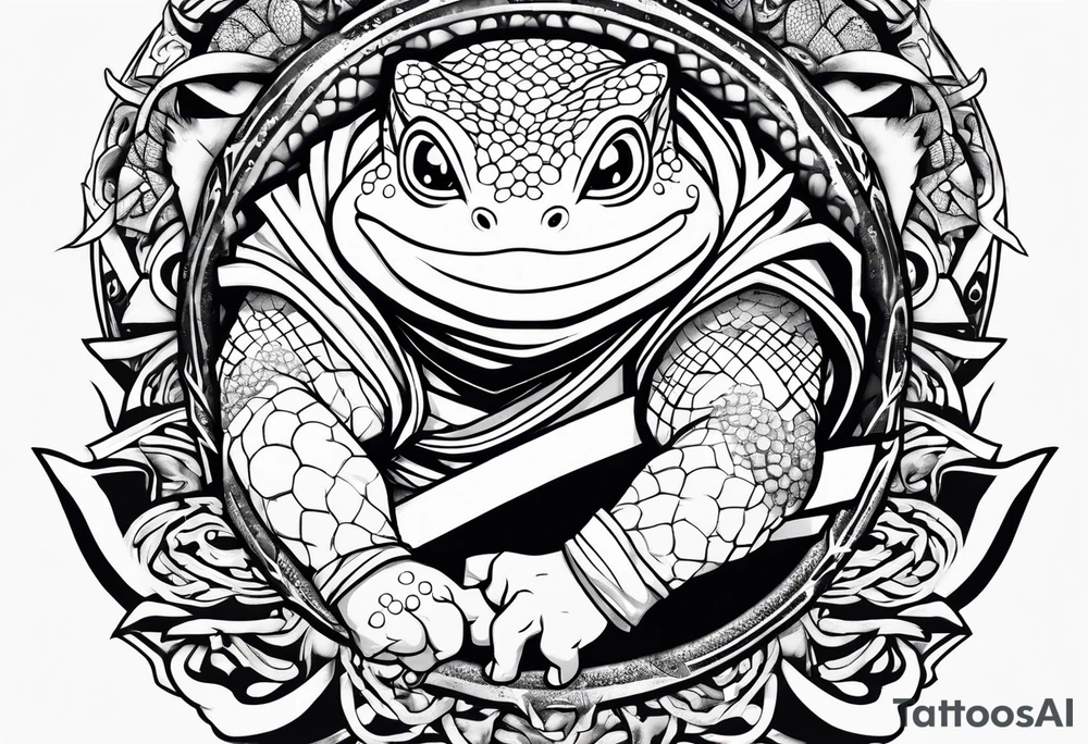 Jiraiya Naruto Gamakichi toad tattoo idea