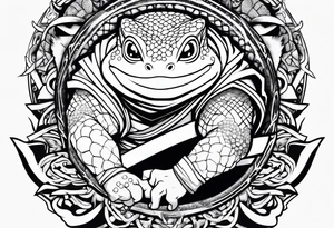 Jiraiya Naruto Gamakichi toad tattoo idea