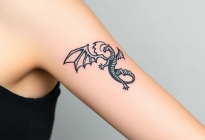 angel and dragon tattoo idea