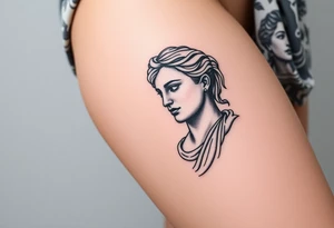 greek sculture 
female tattoo idea