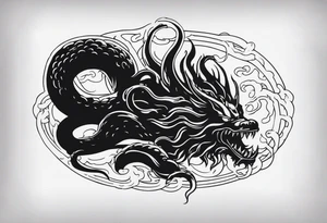 stranger things tentacle shadow monster tattoo idea