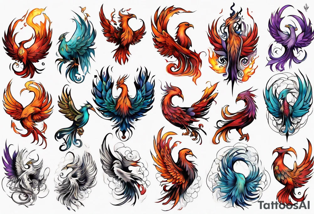 Phoenix tattoo idea