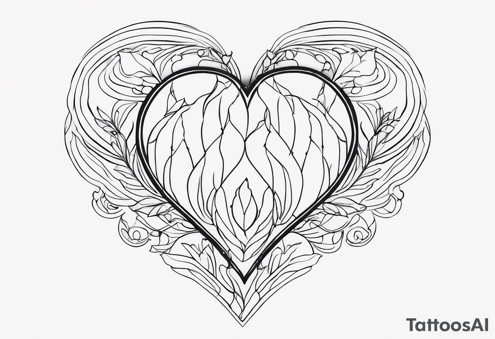 wild heart tattoo idea
