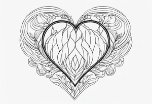 wild heart tattoo idea