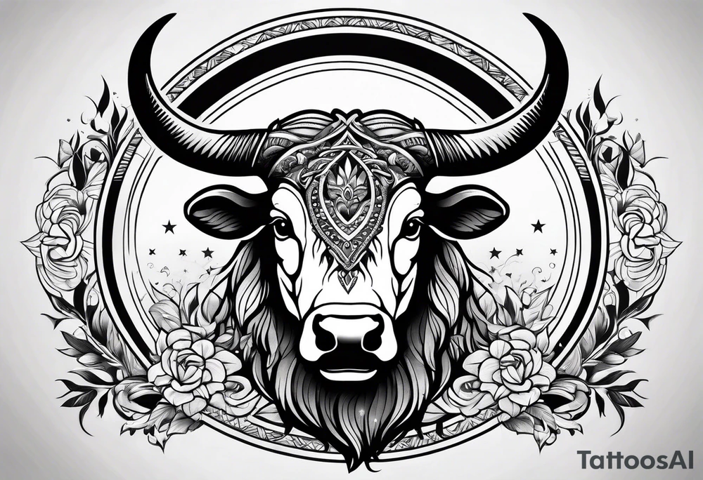 Taurus sign tattoo idea