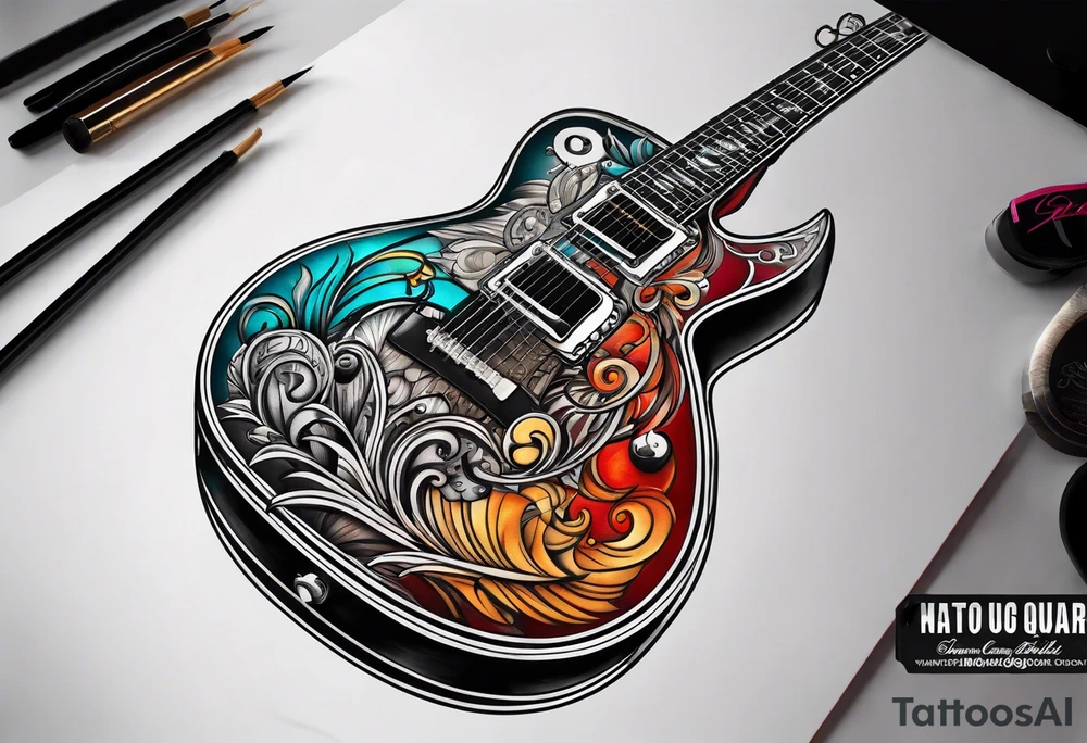 Guitar tattoo idea