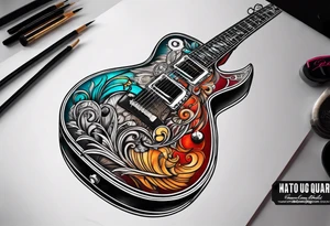 Guitar tattoo idea