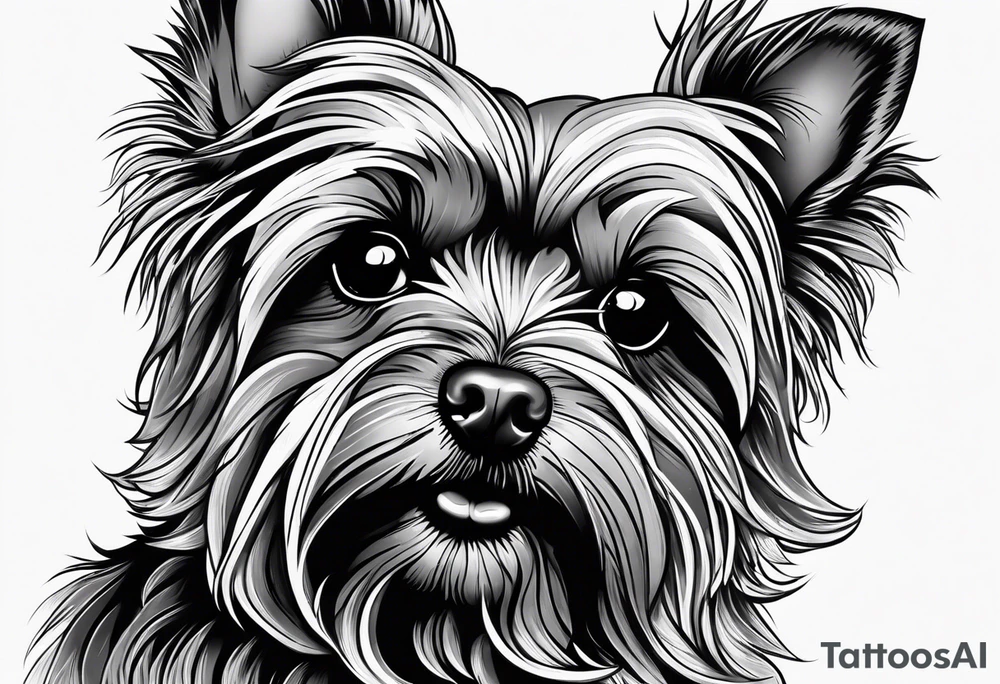 yorkie tattoo idea