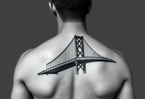 Create a tattoo of the brooklyn bridge 
Have space galaxy in the sky tattoo idea