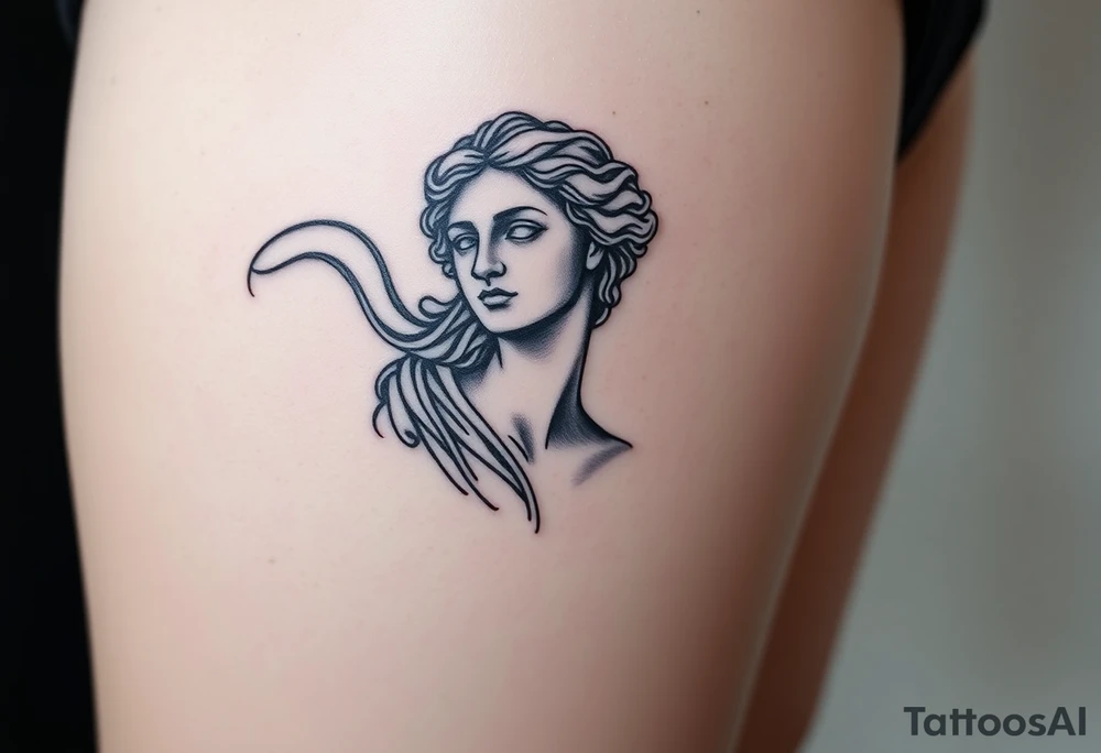 greek sculture 
female tattoo idea