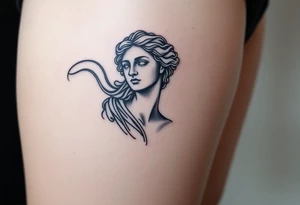 greek sculture 
female tattoo idea