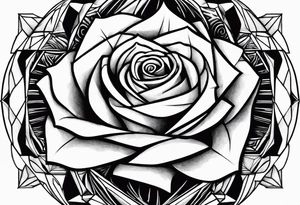 Mc Escher rose make it more mc Escher tattoo idea