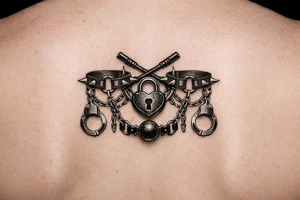 Between lower sternum and upper stomach BDSM cute tattoo tattoo idea