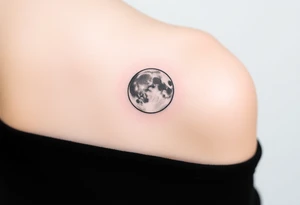 The moon tattoo idea