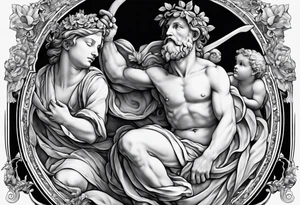 the creation by michelangelo tattoo idea