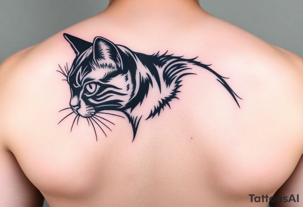 Black Cat tattoo idea