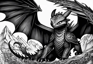 the tv show how to train your dragon tattoo idea