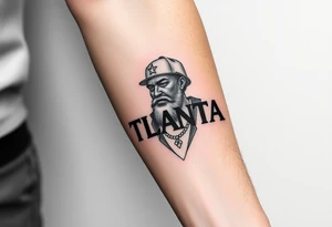 Atlanta theme with god tattoo idea