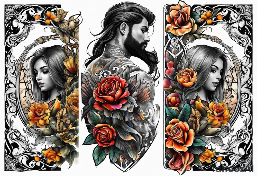 Full back tattoo idea