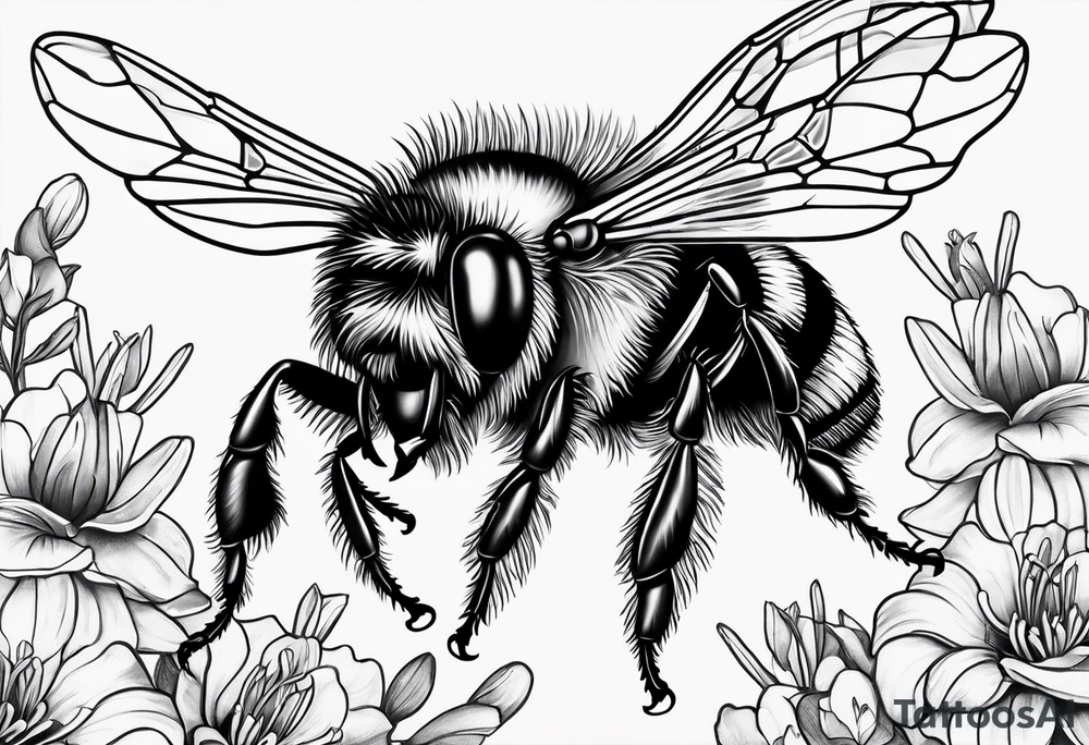 bumble bee tattoo idea
