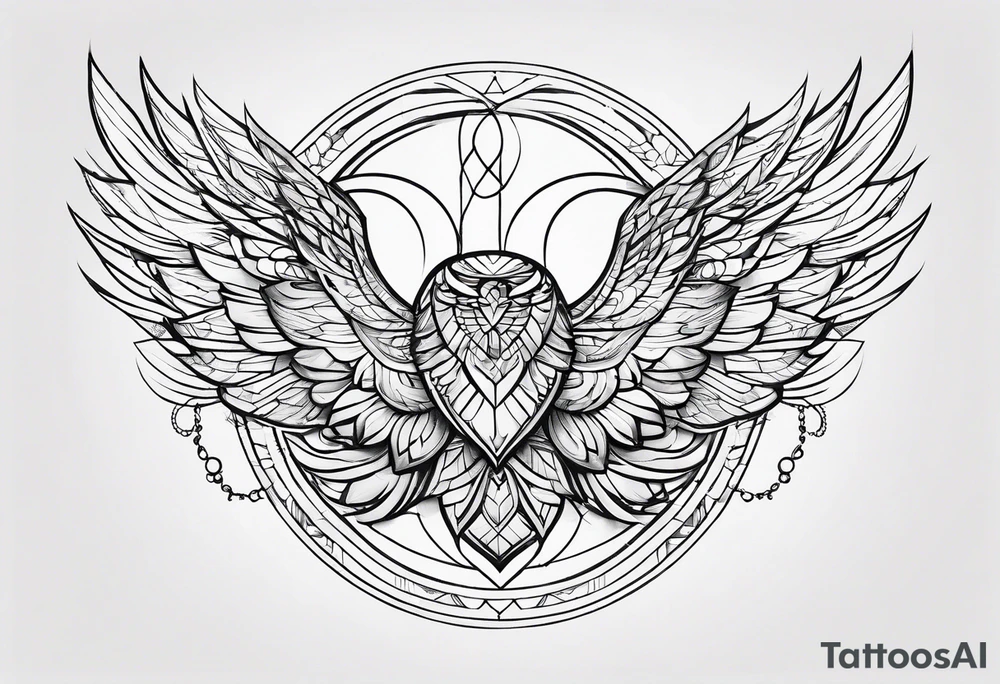 Minimalistic flying tattoo idea