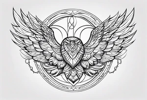 Minimalistic flying tattoo idea