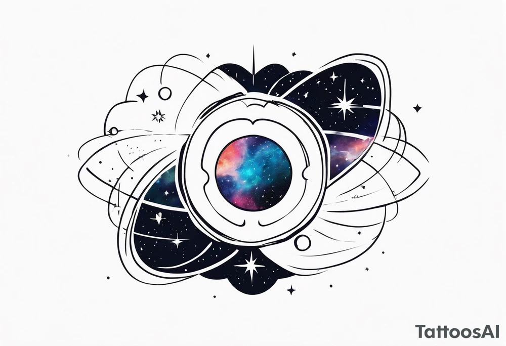 Supernova in a galaxy tattoo idea