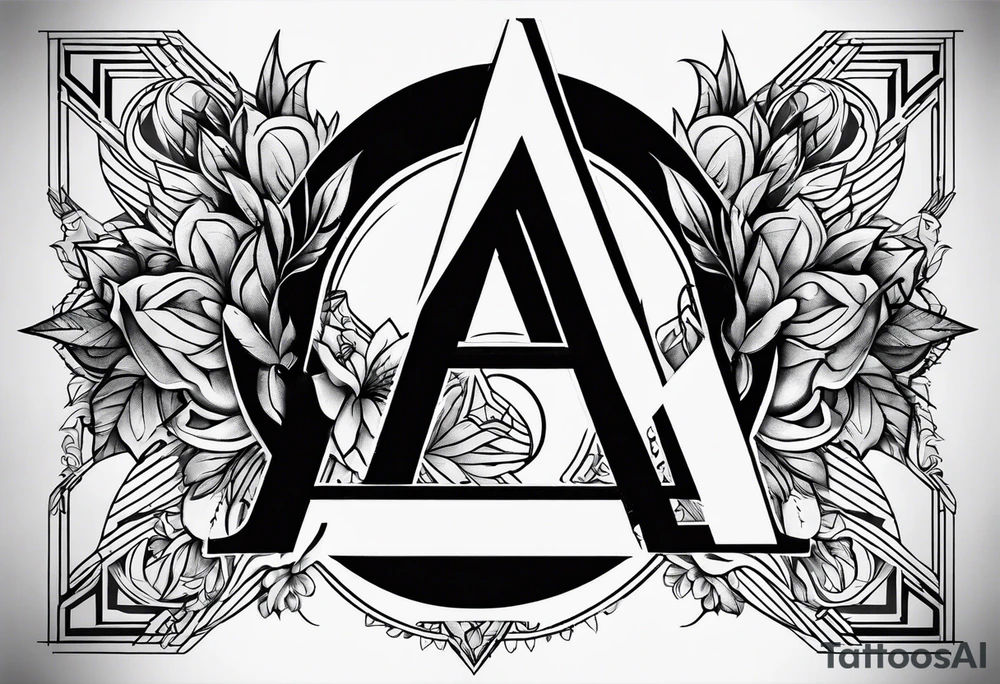 the letters A W R tattoo idea