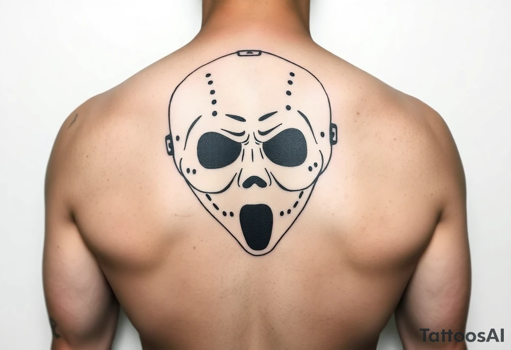 Jason & scream mask tattoo idea