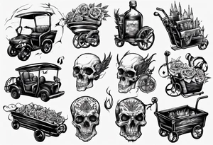 blck cart tattoo idea
