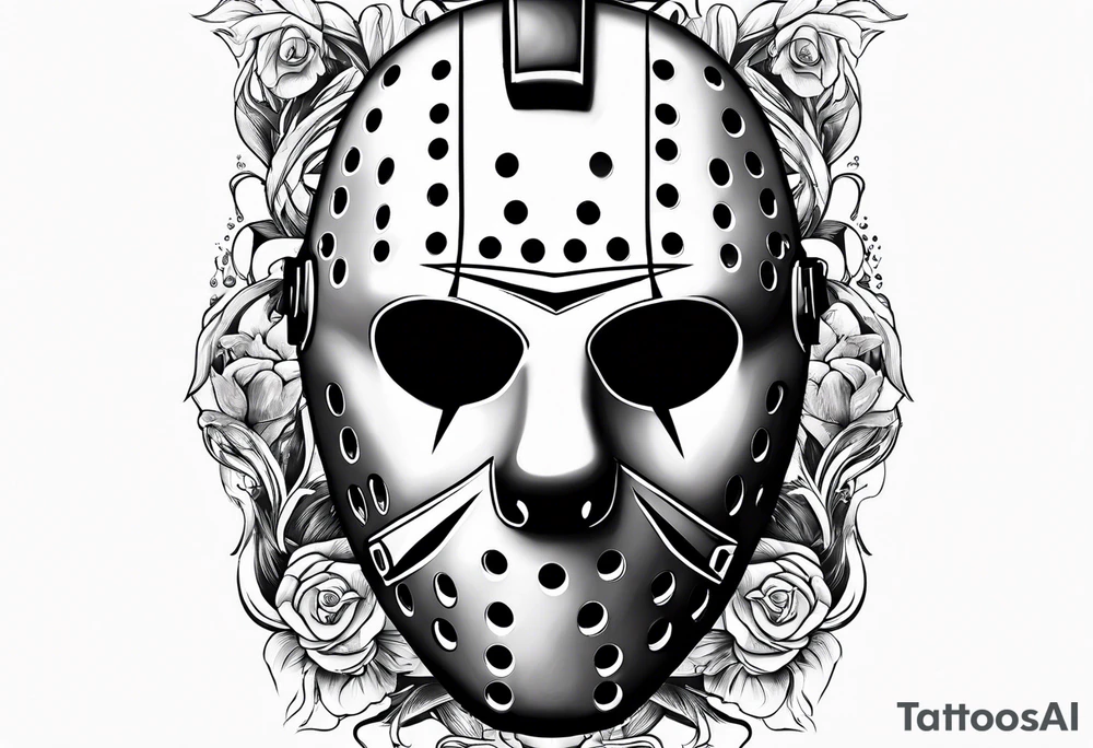 Friday the 13th Jason mask tattoo idea