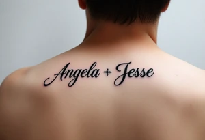 The name Angela and Jesse Combined tattoo idea