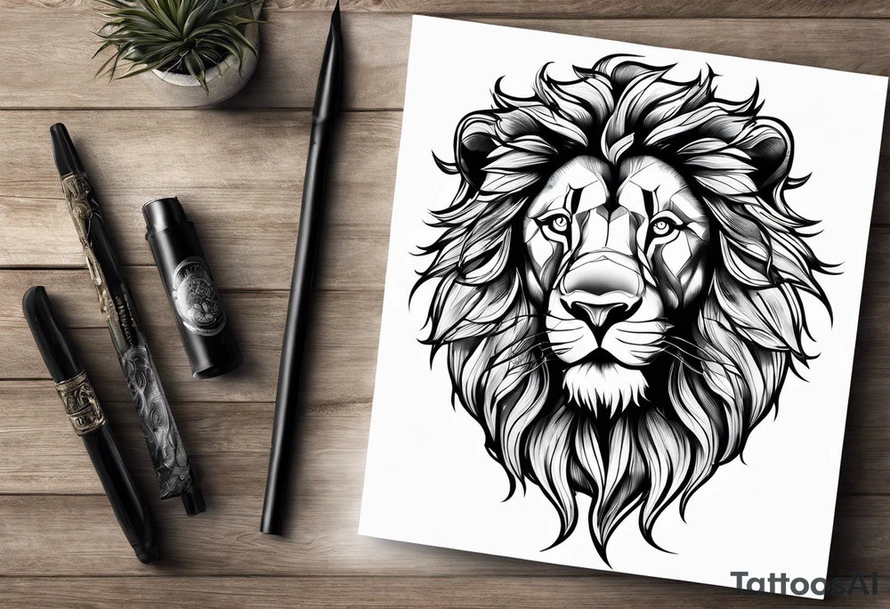 Lion from atlas tattoo idea
