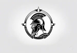 Ancient spartan hoplite symbol tattoo tattoo idea