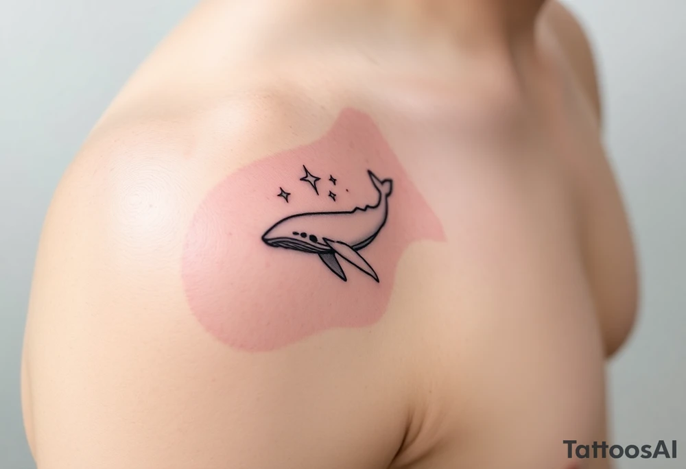 52hz Whale among the stars tattoo idea