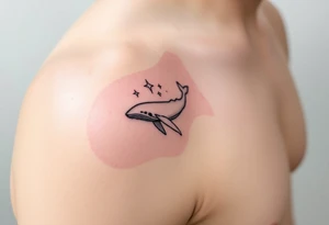 52hz Whale among the stars tattoo idea