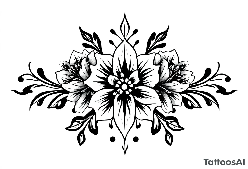 Flowers tattoo idea