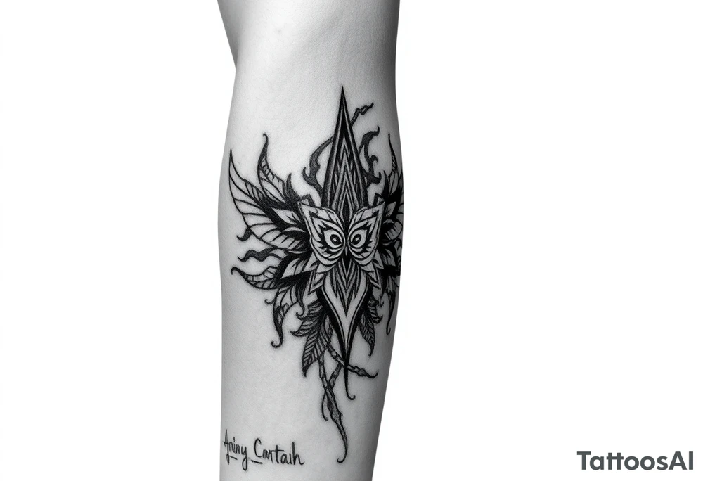 arawak Caribbean indo tribe tribal inspired half arm sleeve tattoo idea