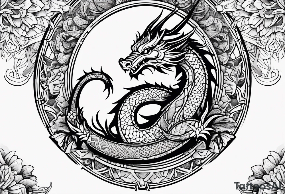 Dragon Mandala tattoo idea