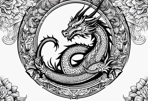 Dragon Mandala tattoo idea
