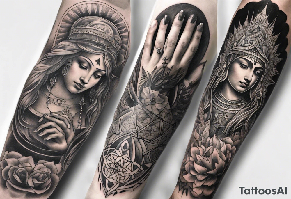 Religious hand tattoos tattoo idea
