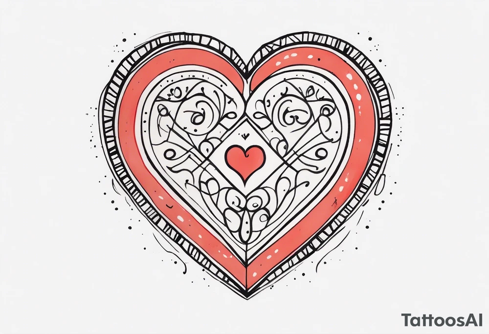 Heart made with letters p, s, and o tattoo idea