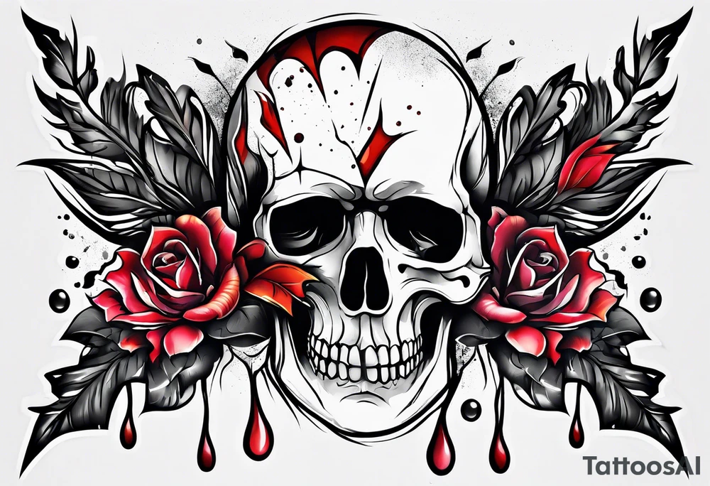 Ripped skin wound tattoo design tattoo idea