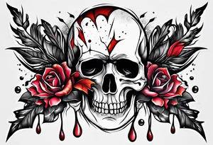 Ripped skin wound tattoo design tattoo idea