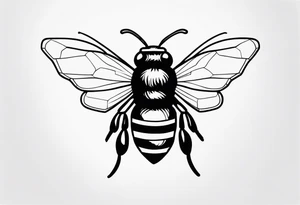 bumble bee tattoo idea