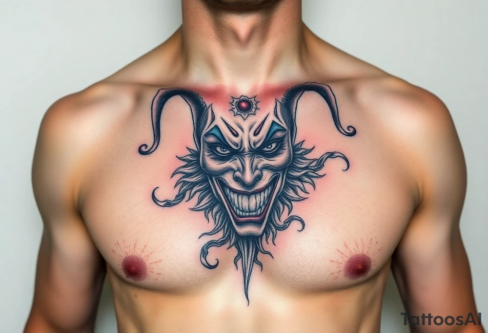 jester emotions tattoo idea